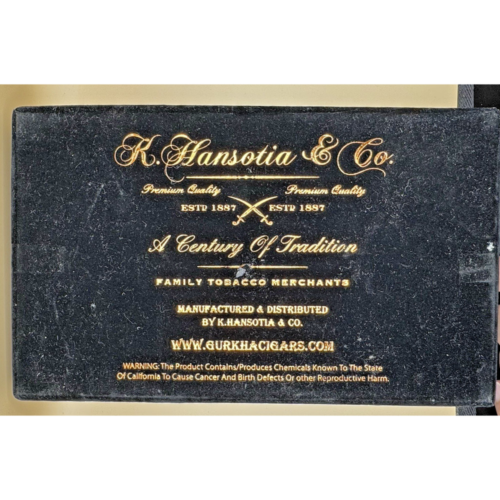 VTG Seduction Gurkha Estate Reserve Churchill Single Handmade EMPTY Cigar Box